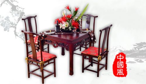北京中式榆木家具定做WF餐桌008